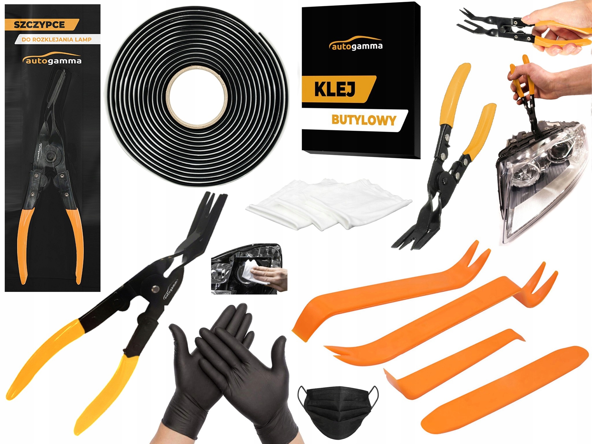 

Zestaw do rozklejania sklejania reflektorów Max