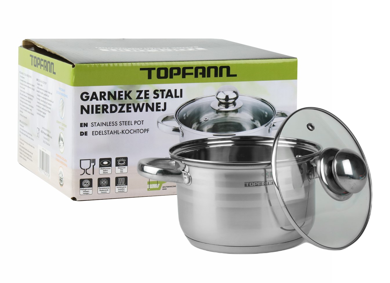 

Garnek ze stali nierdzewnej 24cm 6 L Topfann