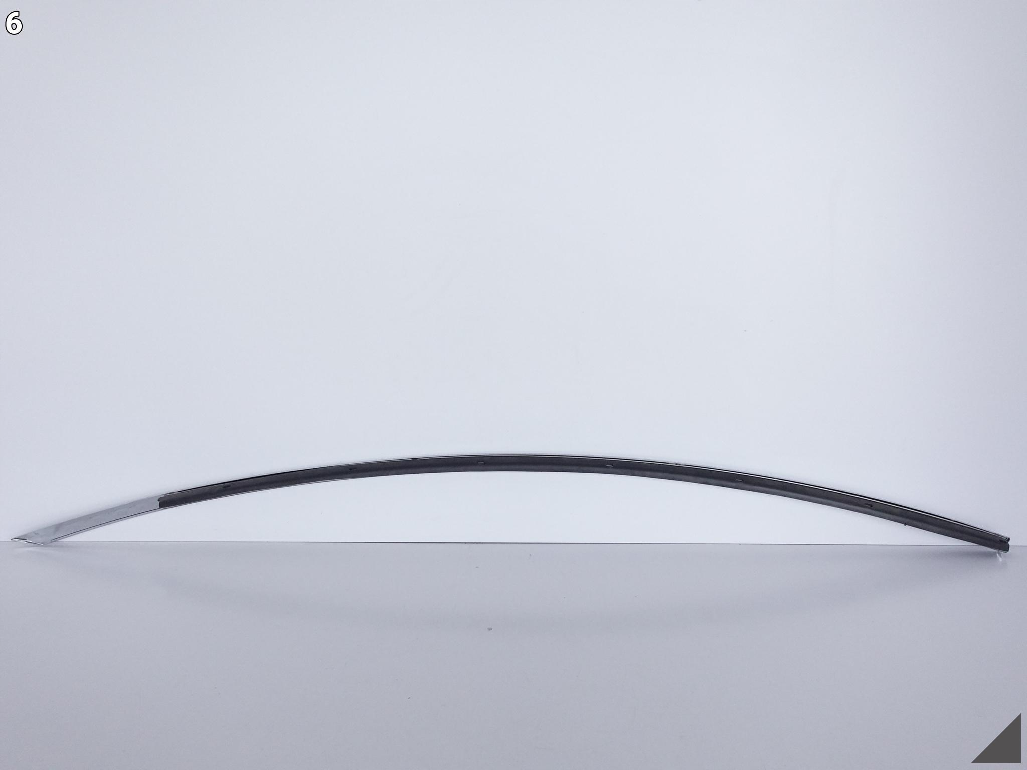 TESLA MODEL X 15- door moulding CHROM right front