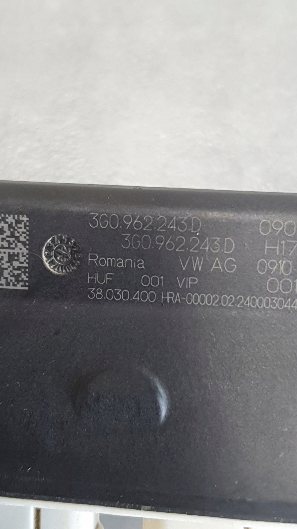 Cupra Formentor Module pour l’ouverture du capot 5FF962253 3G0962243D