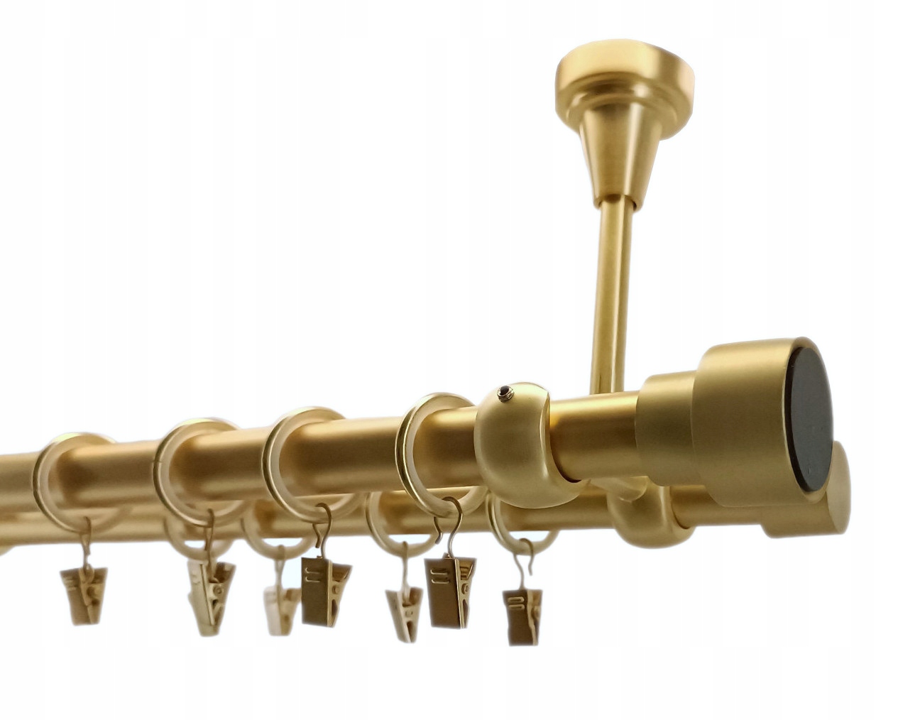 KARNISZ SUFIT 19+19 ZŁOTO MAT 320cm Stempel Długość drążka 320 cm