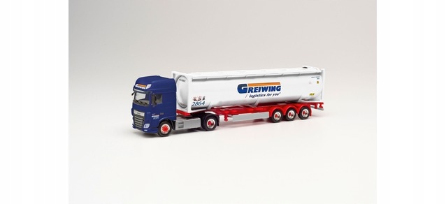 Herpa 312004 Daf Xf Ssc 40 stop Drucksilo Greiwing