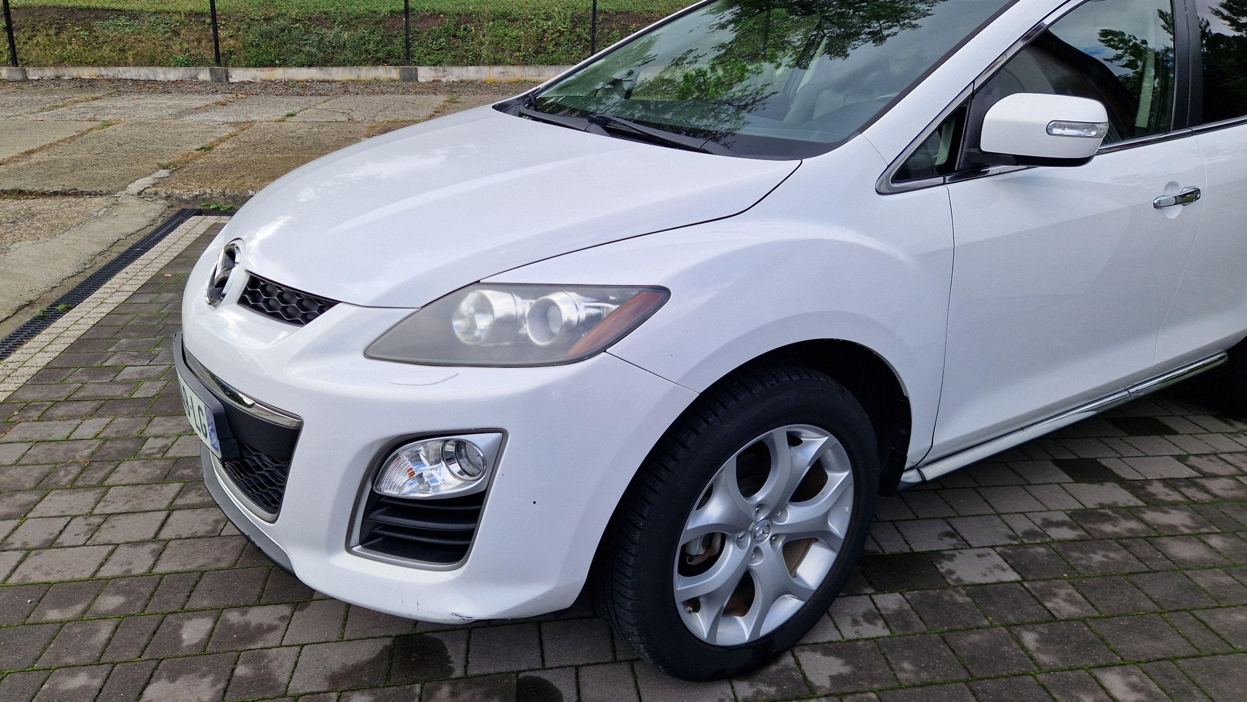 fender bonnet bumper lights complete front MAZDA CX7 2011 BIALA PERLA LIFT