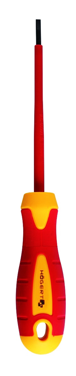 WKRĘTAK PŁASKI izolowany 4x100mm 1000V STAL S2 Marka Hoegert Technik