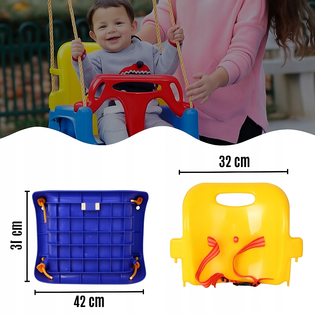 Sodo sūpynės vaikams 3 viename namams ir sodui iki 30 kg