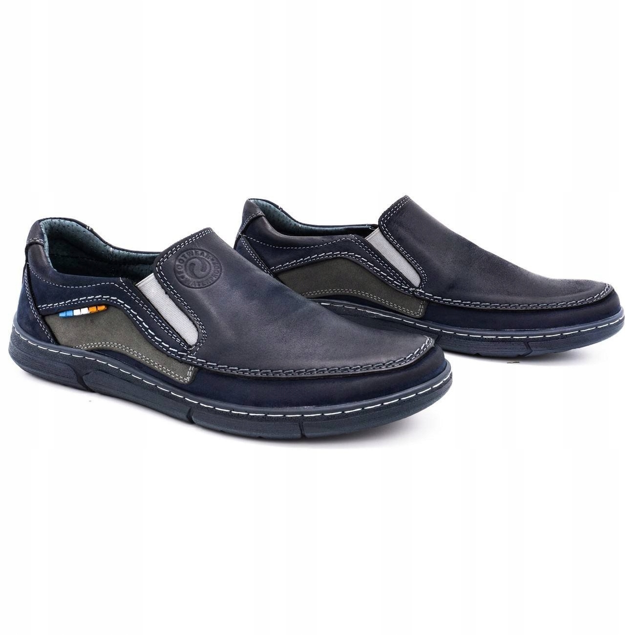 Buty męskie slip-on 283GT granatowe r.42