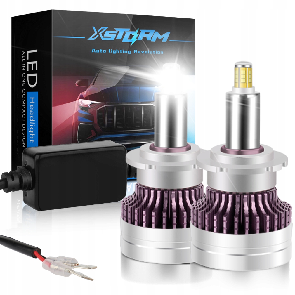 Żarówki Samochodowe Led Xstorm R9 D1S D2S D3S D4S 160W 360° 25000LM Mocne