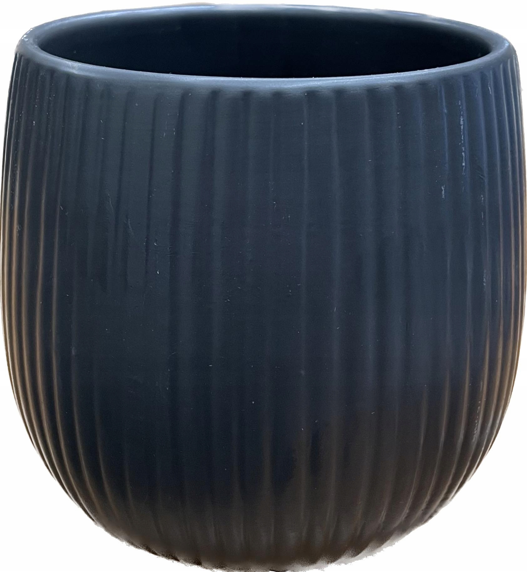 

Doniczka osłonka ceramiczna czarna mat
