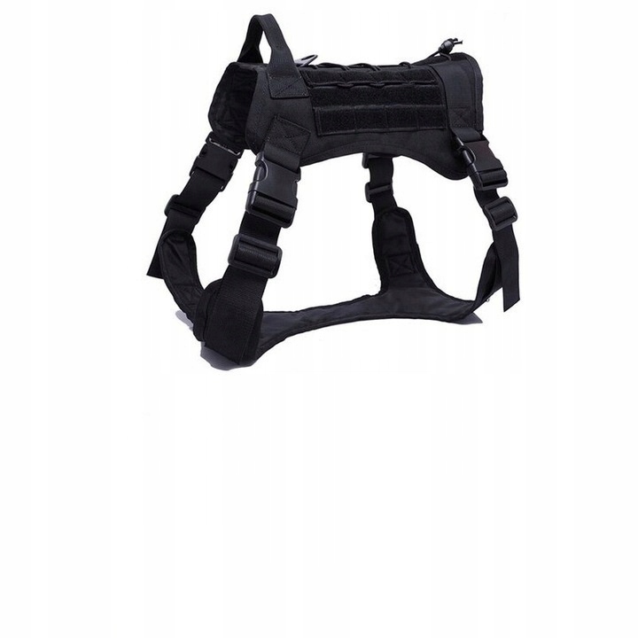 Levně Postroj Pro Psa Taktická Vesta Militaria black L