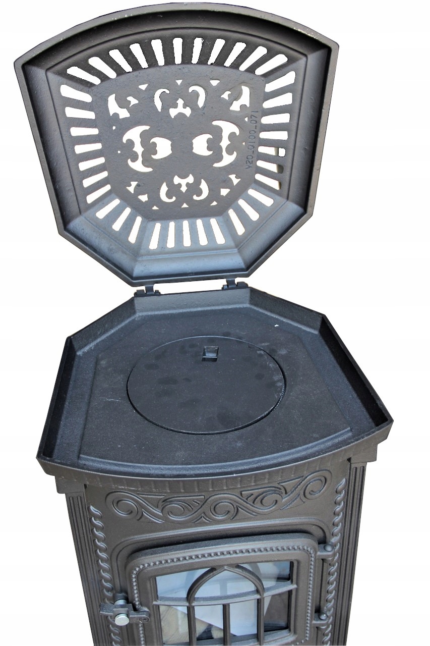 PIECYK ŻELIWNY 7KW CYGANEK MOC 70M2 WAGA 66KG PIEC Wysokość produktu 20 cm