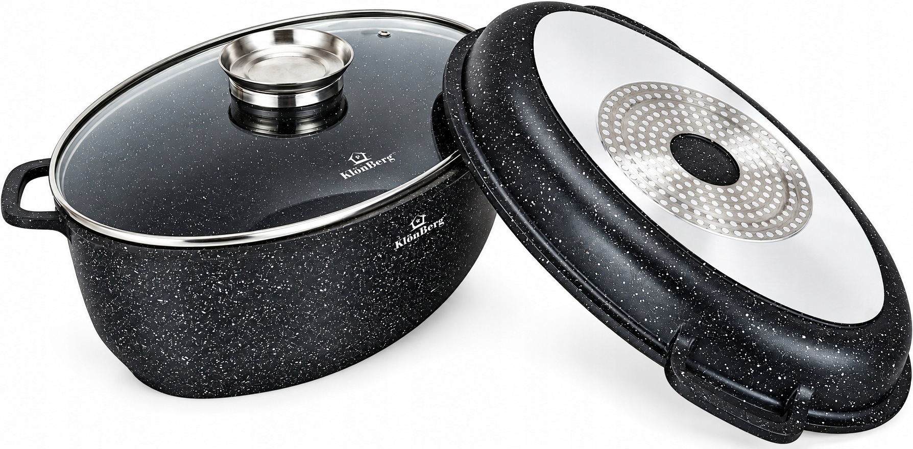 Zapékací Mísa s víkem Aroma Knob 8 l pro troubu KlönBerg
