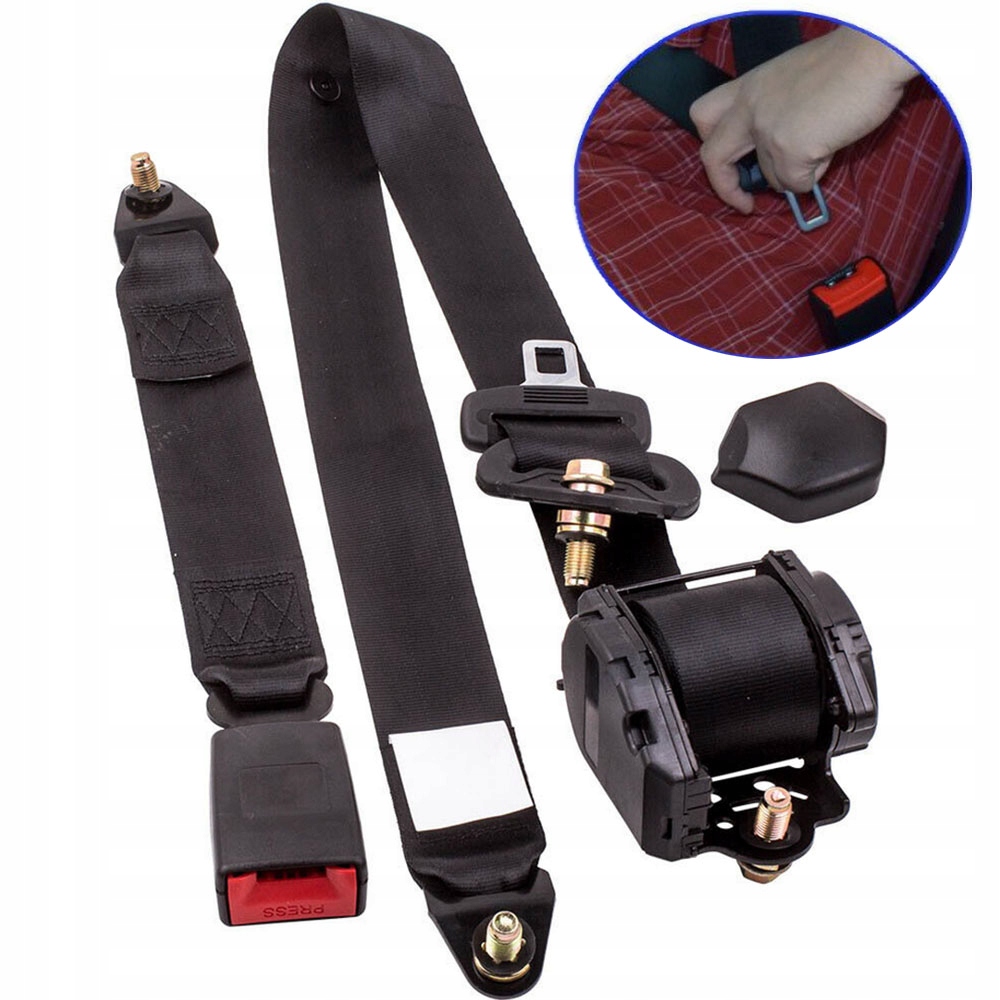 Bezpečnostní Pás 3-BODOVÝ Zámek A Spona 300 cm