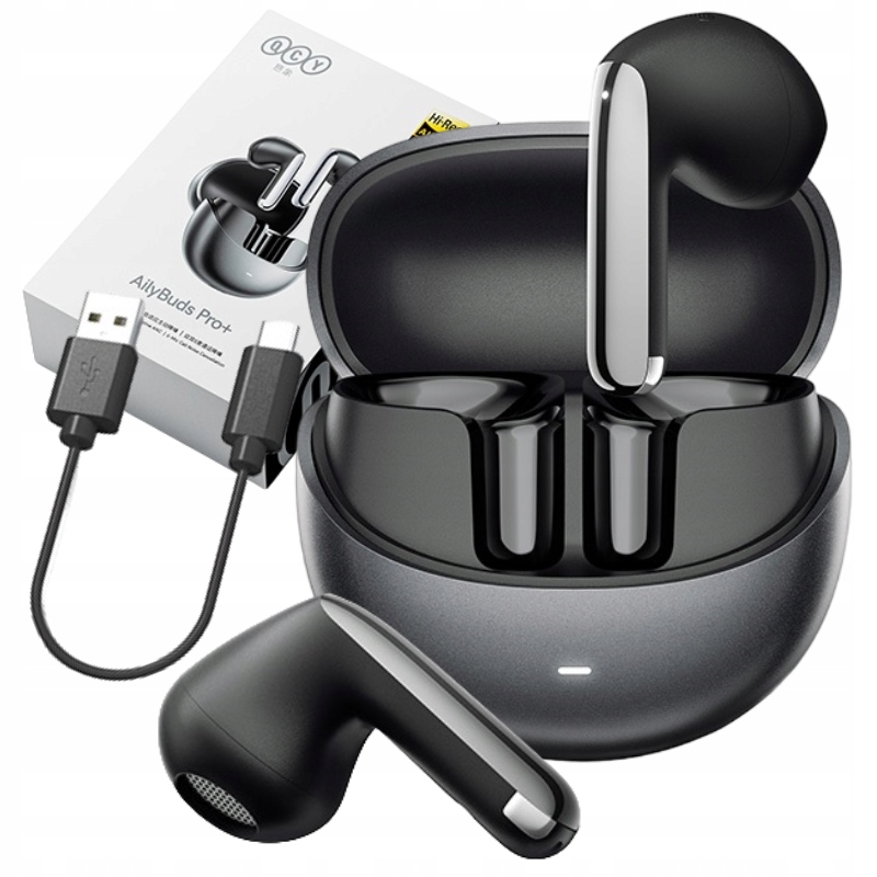 Qcy Ht 10 Pro Sluchátka Do Uší Bezrevodová Anc Bluetooth 5.3 IPX5 Usb-c