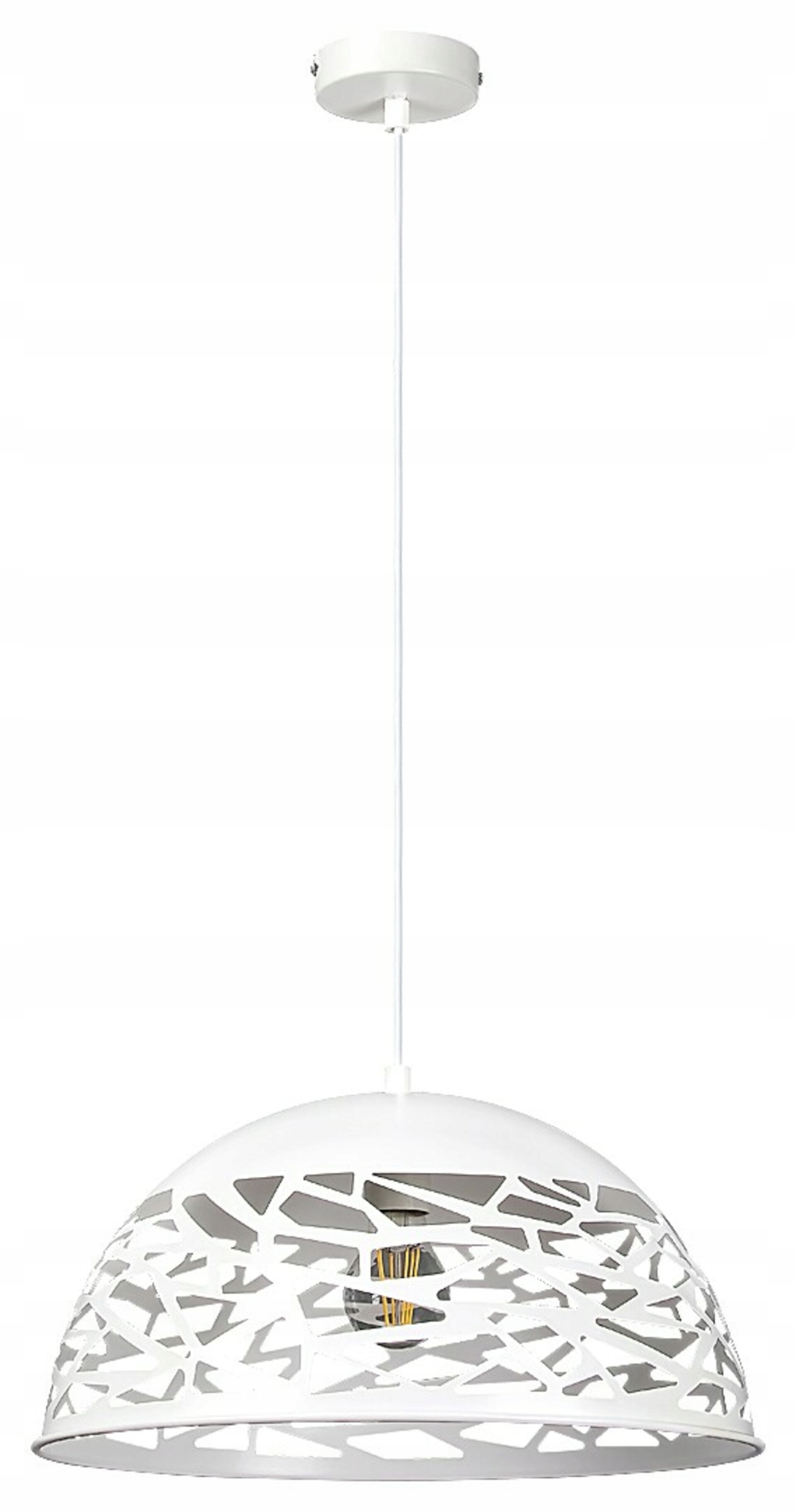 Rabalux Norena závesné svietidlo, E27, 1x60W, matná biela, priemer 40 cm