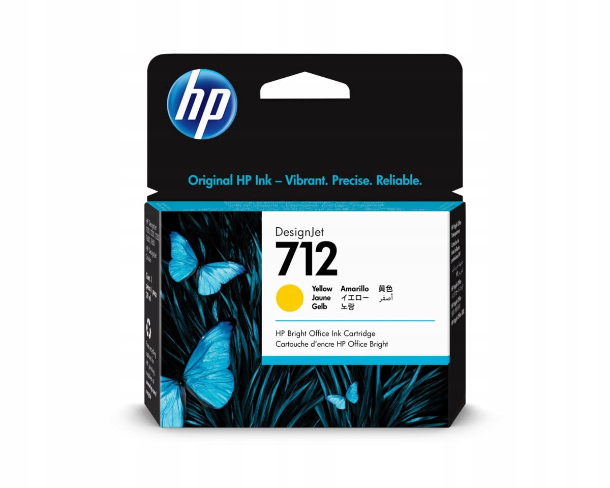 

Tusz org. Hp 712 Yellow 3ED69A T630 T650 29ml