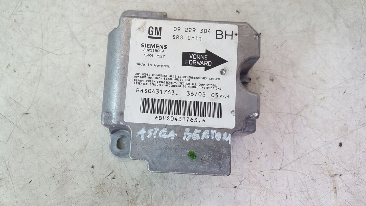modulo airbag sensor airbag Opel Astra G