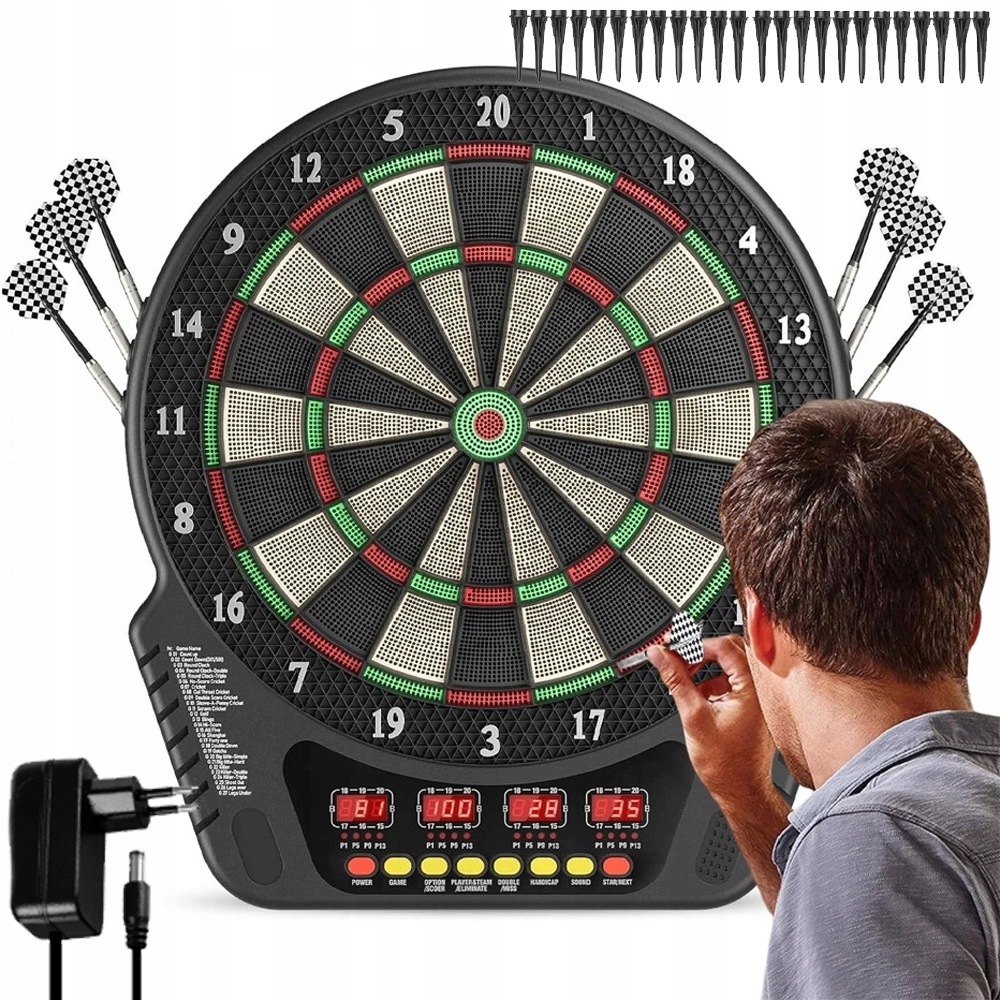 Elektronický Štít Pro Hru Dart 6X Šipky Letky Tabule Na Šipky Dárek