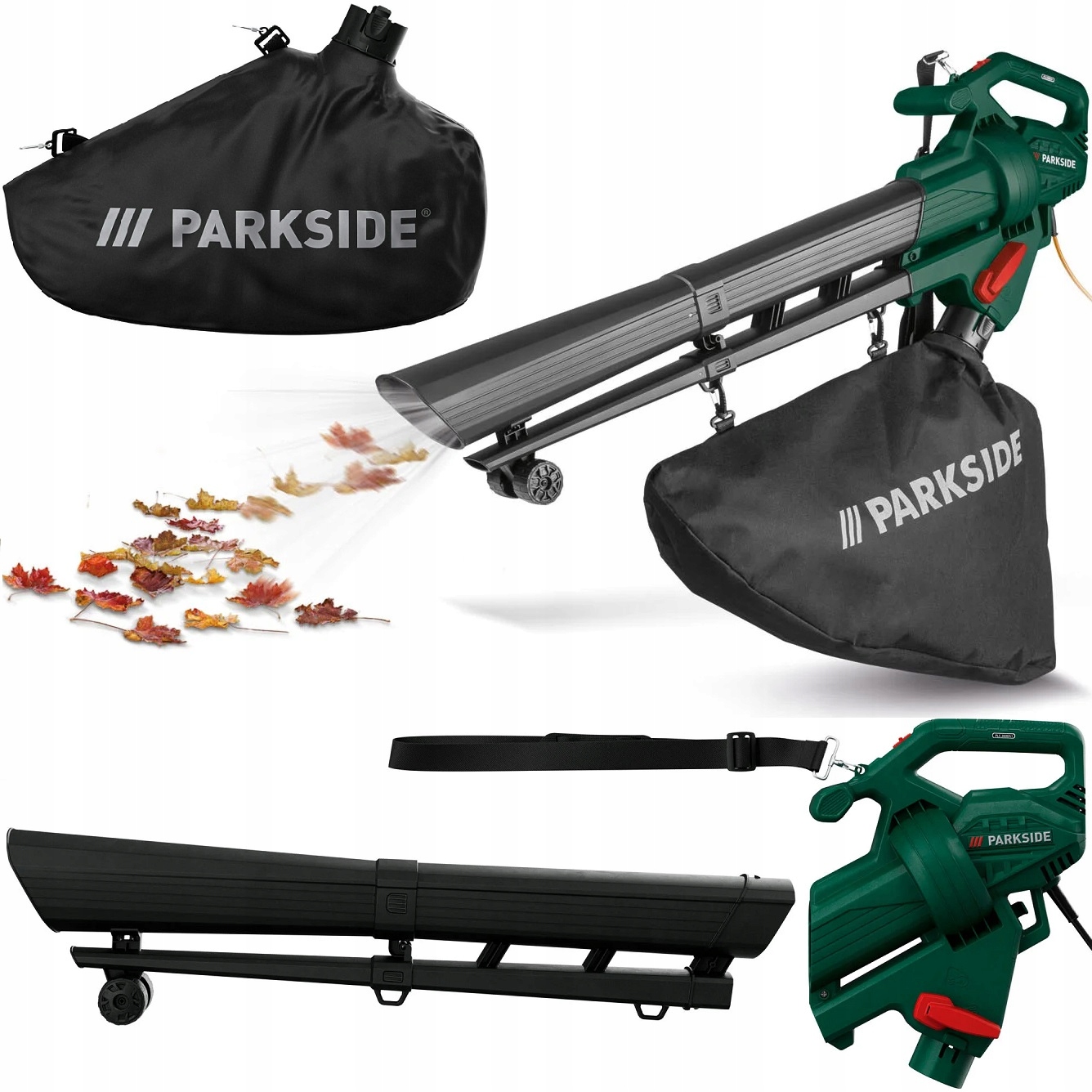 Elektrický fúkací vysávač lístia 3v1PARKSIDE Pls 2600 B2 R-100/RT12