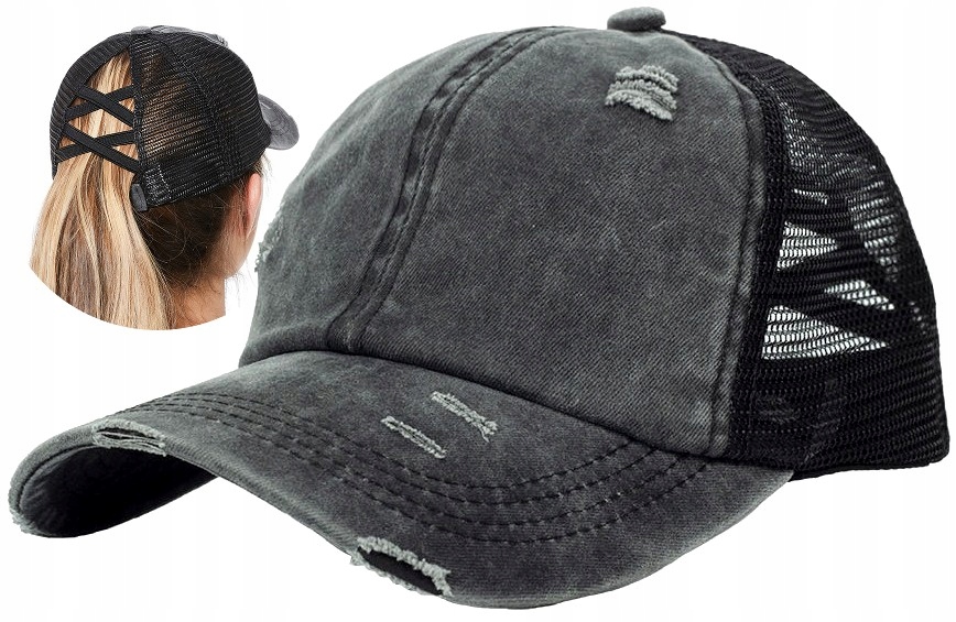 

Ponytail Czapka z daszkiem Otwór na Kitkę Kucyk