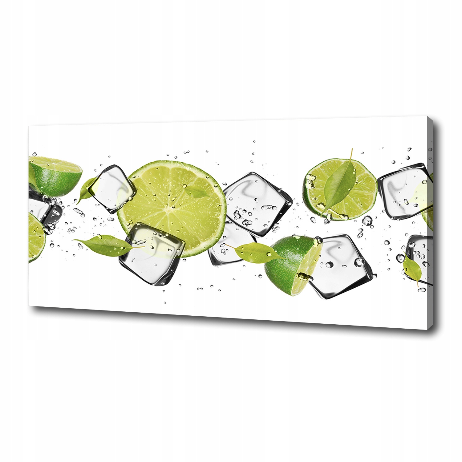 

Foto obraz na płótnie Limonka z lodem 125x50 cm