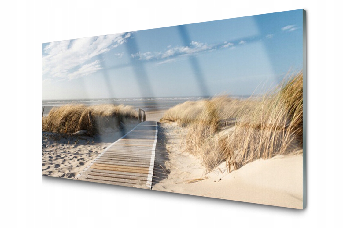 

Panel szklany dekor Plaża Ścieżka 120x60 + Klej