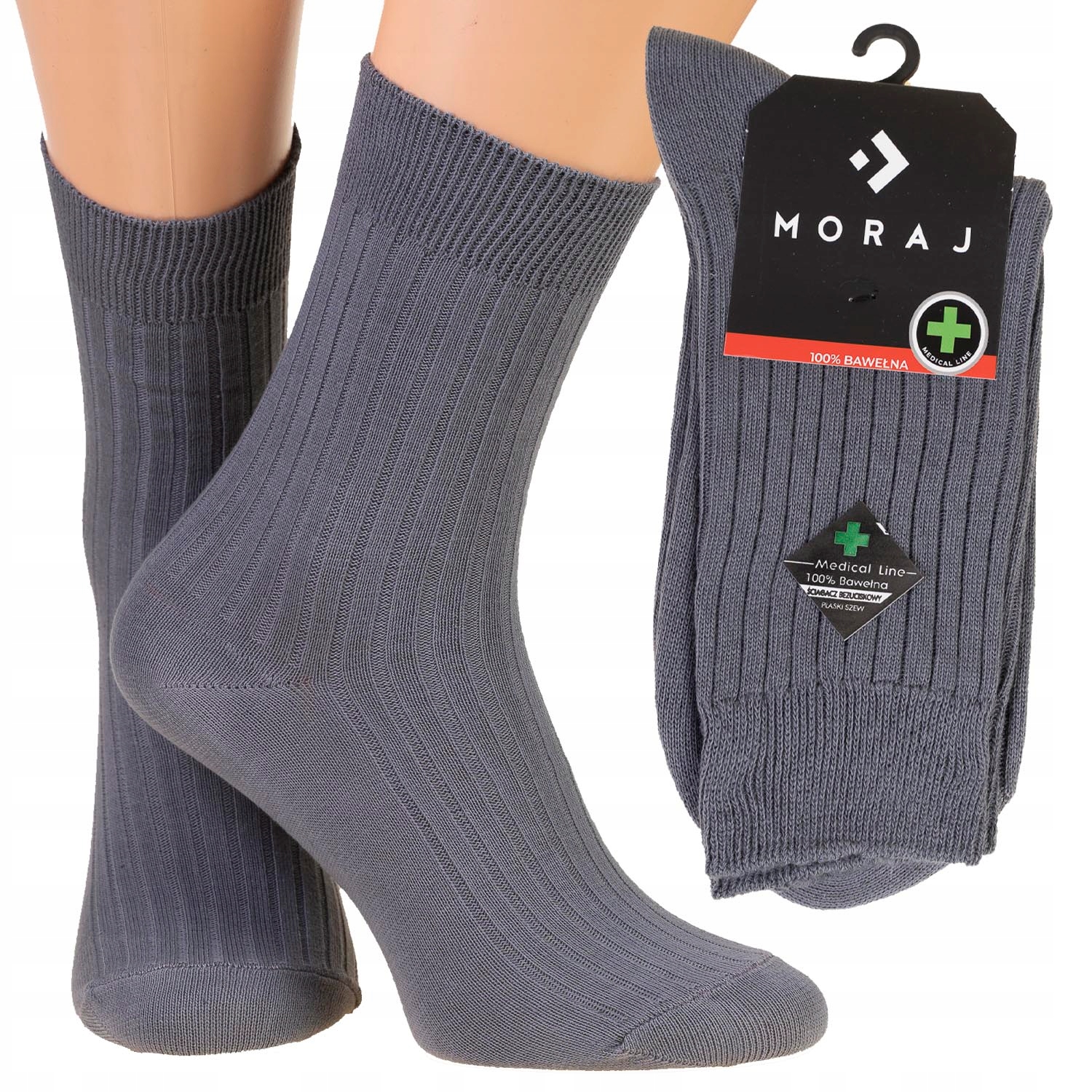 

Moraj skarpety Medical Line 100% bawełna r.45-47