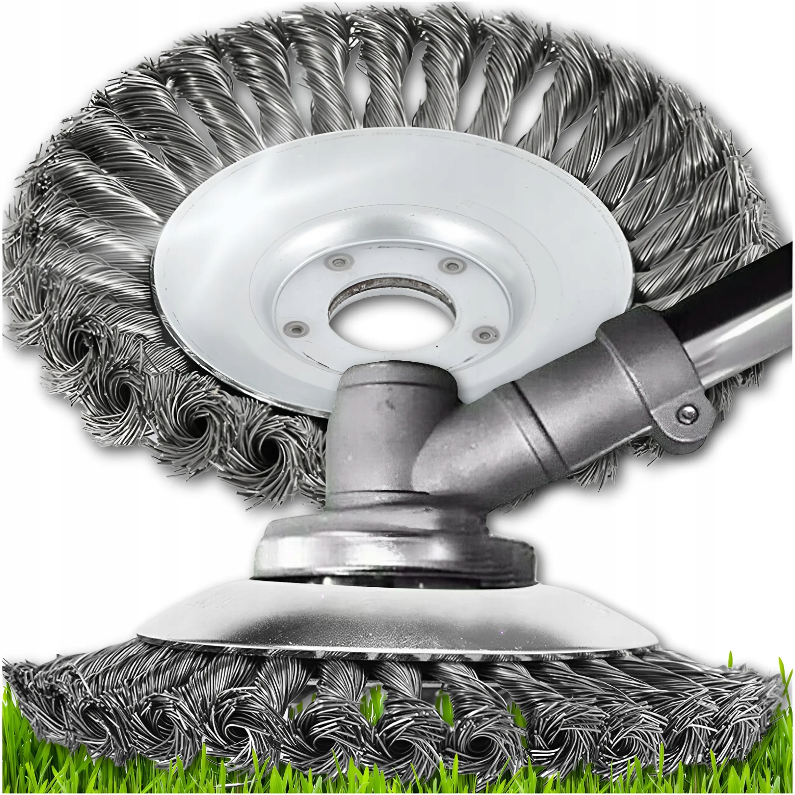 SZCZOTKA DRUCIANA DO KOSY SPALINOWEJ GŁOWICA 200mm TARCZA SKRĘCONA PLECIONA Stan opakowania oryginalne