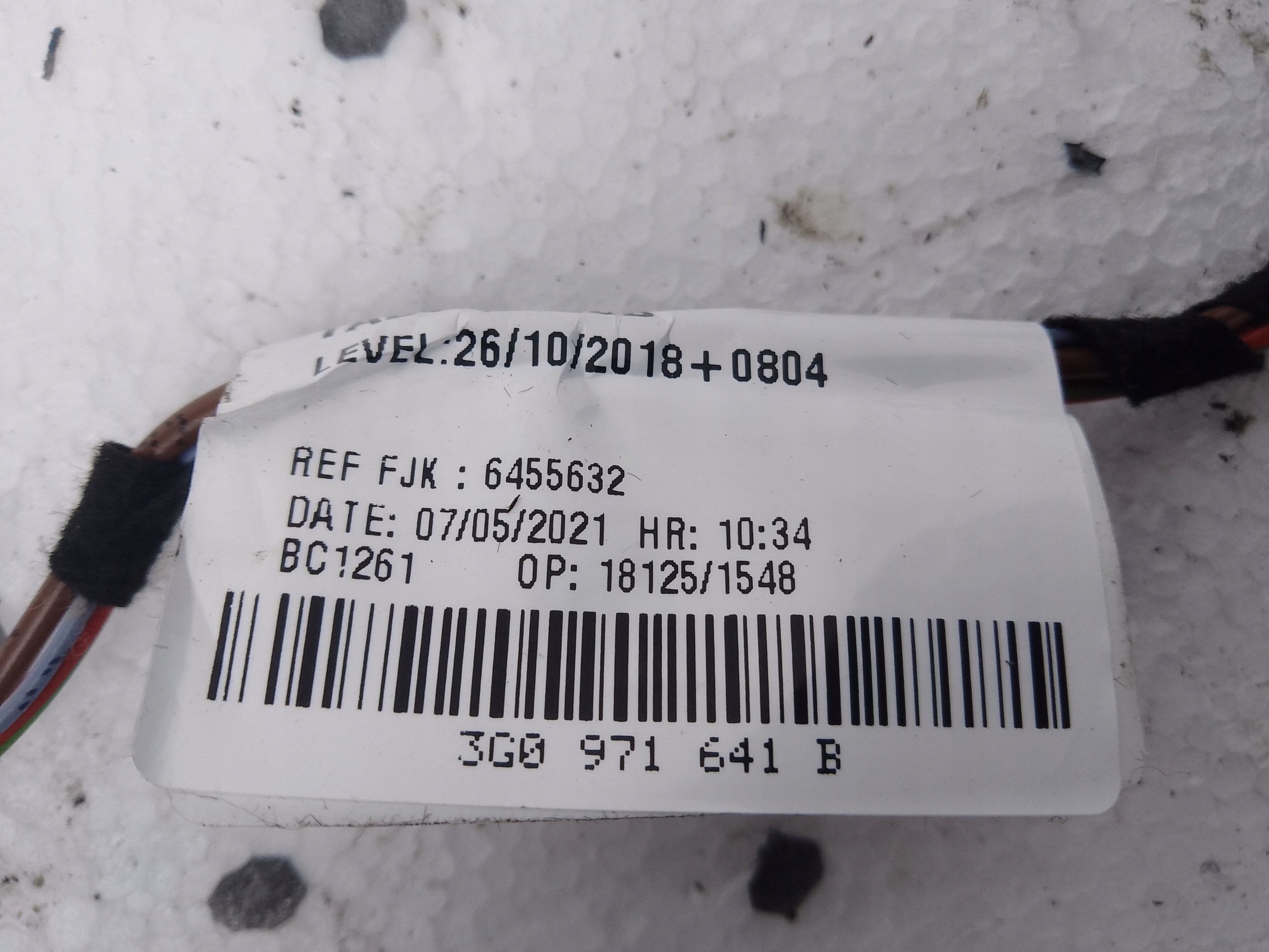 CABLAGGIO TUNELU VW ARTEON 3G0971641B
