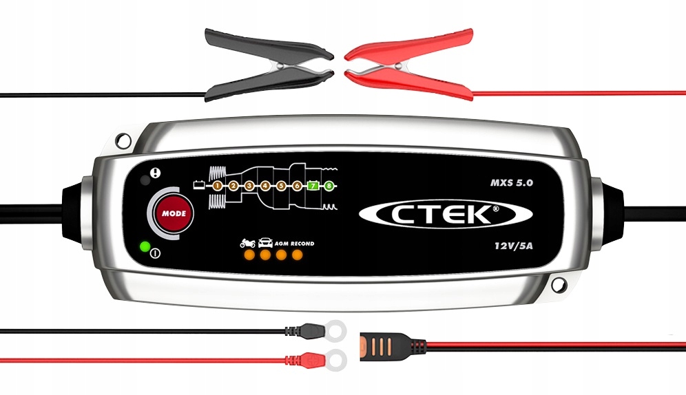 CTEK MXS 5.0 TEST & CHARGE 12V 5A 56-308 + osłona BUMPER 60 mxs5.0