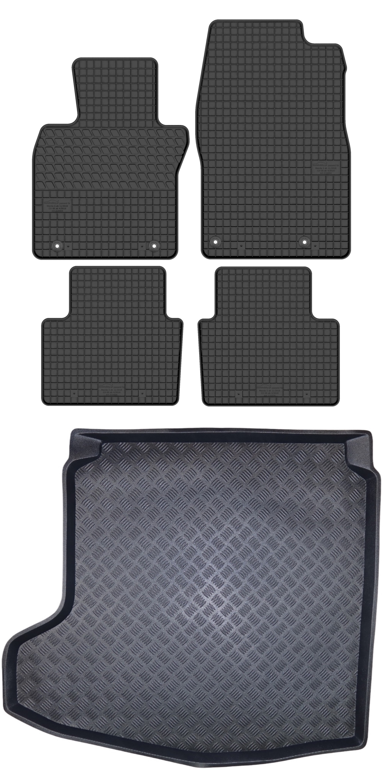 Koberce nosič pro: Mazda 3 IV 2019- sedan