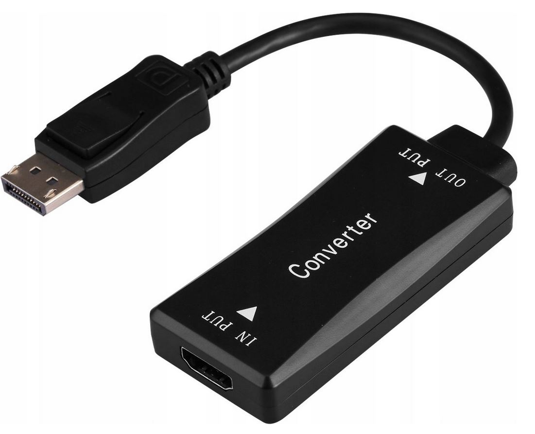 Adapter Konwerter HDMI DisplayPort DP 4K@30Hz Stan opakowania oryginalne