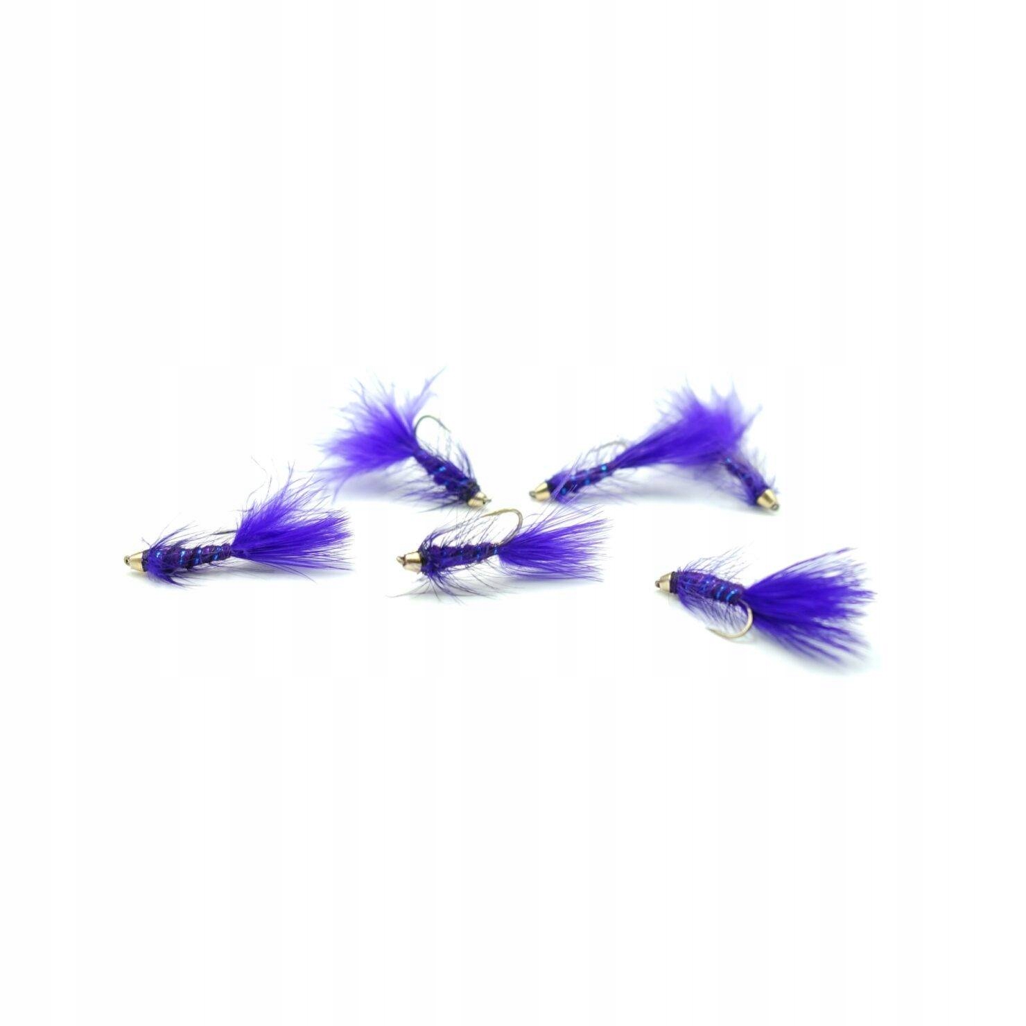 Streamer Cone Head Flash Body Buggers PURPLE#10BL