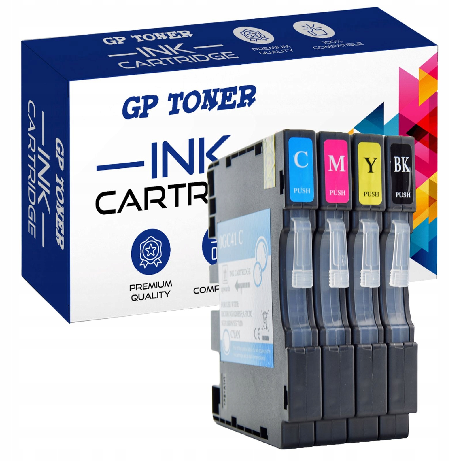 4x Gelový inkoust do Ricoh Sg 2100n 3100SNw 3110dn XL