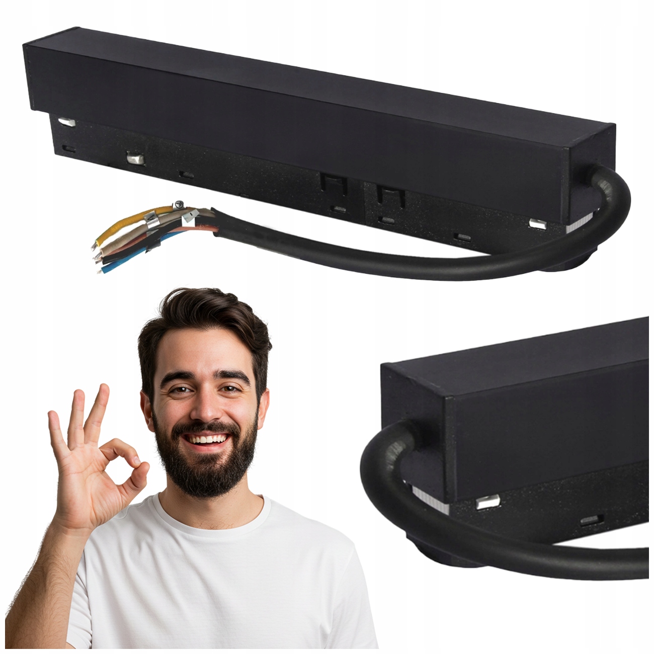 Napájací Zdroj Zasúvateľný Do Magnetických Koľajníc DY-YT100W, Čierny