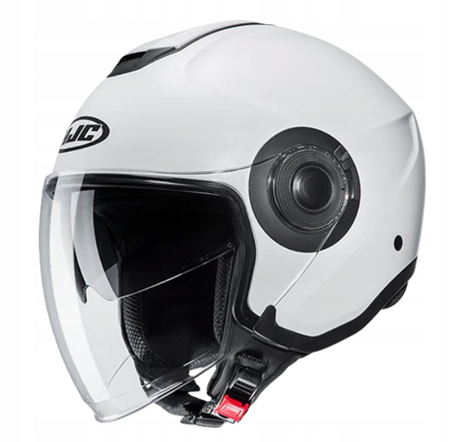 Hjc I40N Solid Pearl White otvorená motocyklová prilba s mixom biela S