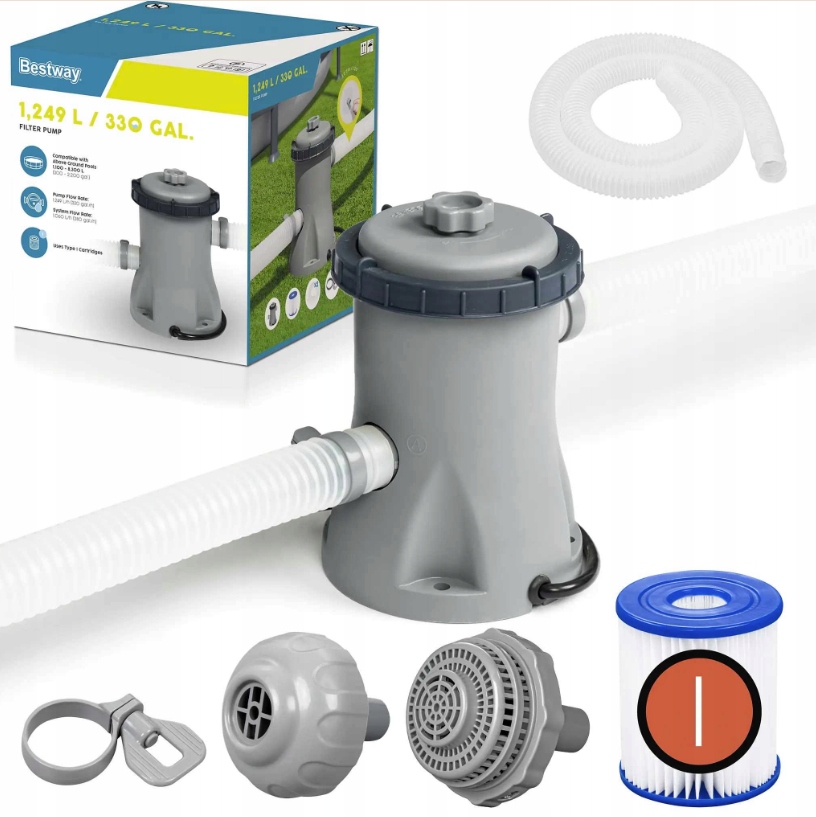 Filtrační čerpadlo pro bazény 1249 l/h s kartuší Bestway 58381 s filtrem