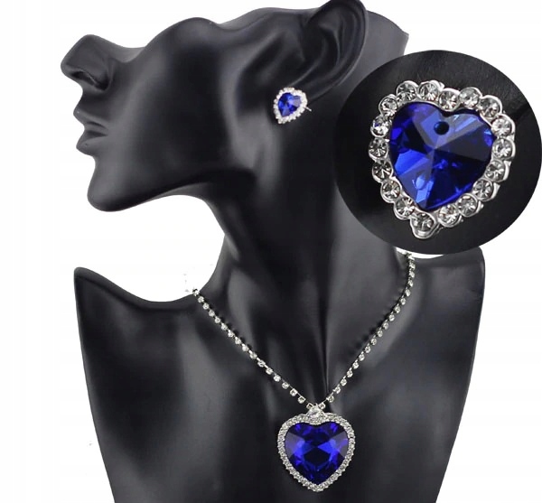 

Komplet biżuterii Swarovski Serce oceanu titanic