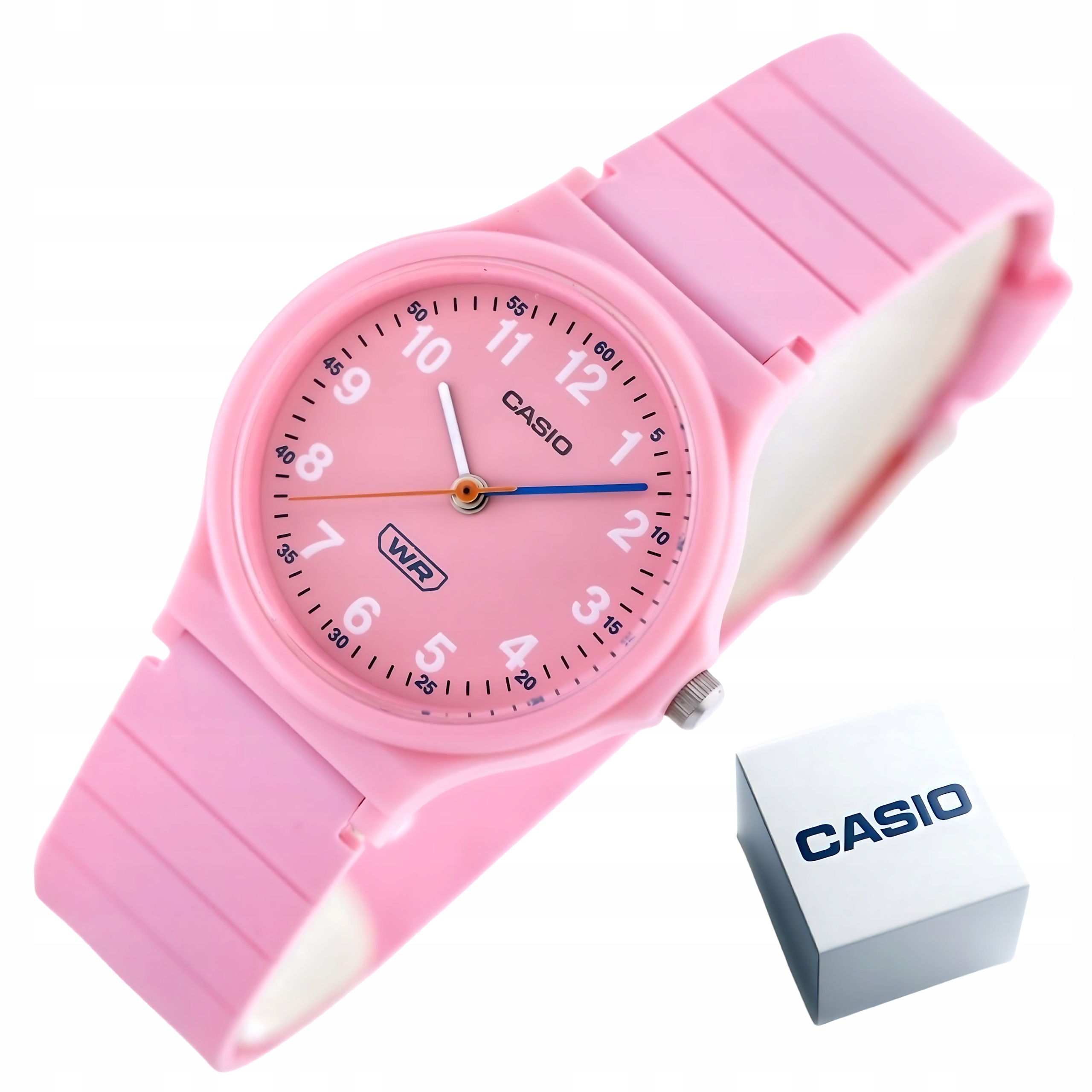 Dívčí hodinky Casio LQ-24B-4B Růžové Vodotěsné WR30 Krabička