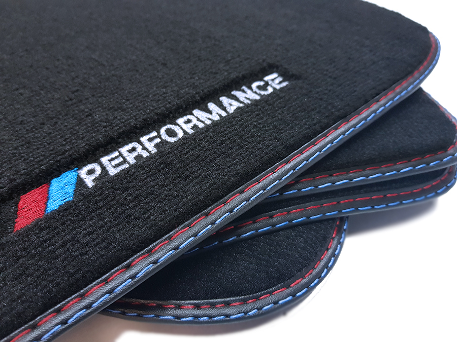 Dywaniki do Bmw 4 F32 F82 Coupe 13-21 welurowe Premium haft Performance