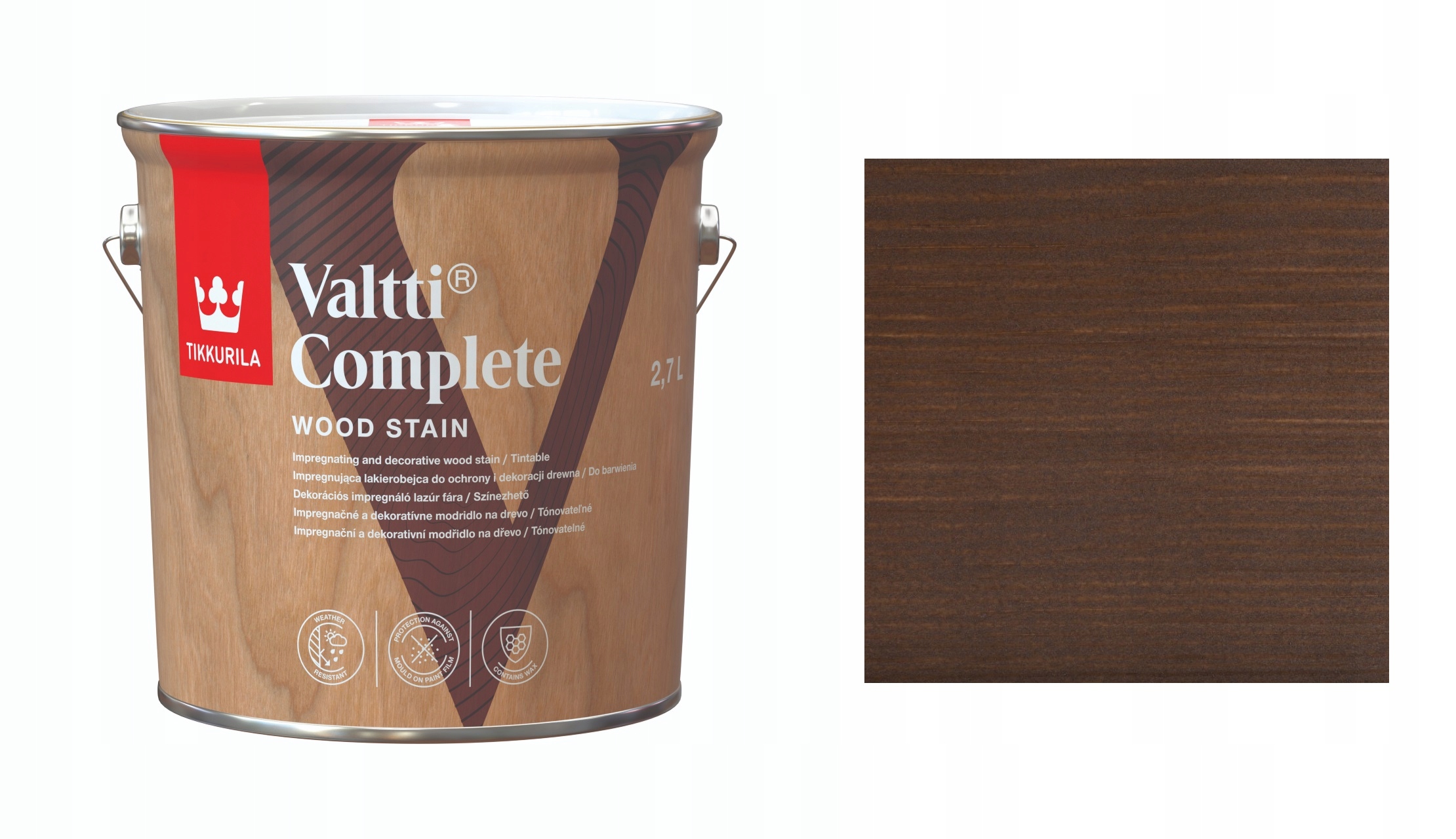 Tikkurila Valtti Complete 2,7L 5074 Karhu Lakierobejca Rozpuszczalnikowa