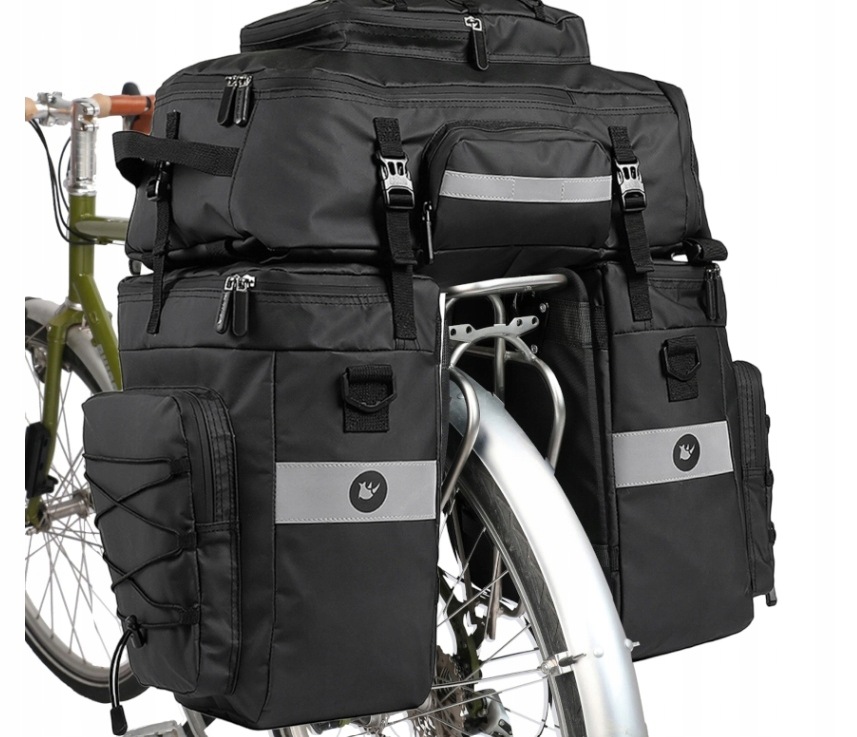Sakwa Rowerowa Na Bagażnik Rowerowy Wodoodporna 3W1 Plecak Rhinowalk 65L