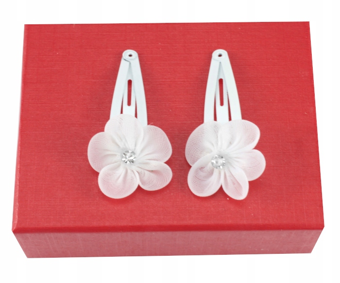 

Spinki Do Włosów Flower 2 Sztuki Białe Komunia 7