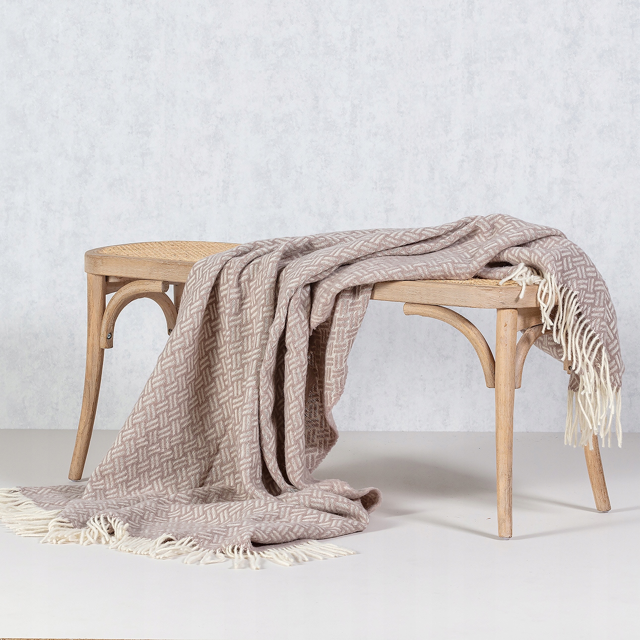 Dekoria Pled Zélandia 140x200 cm stříbrná hnědá