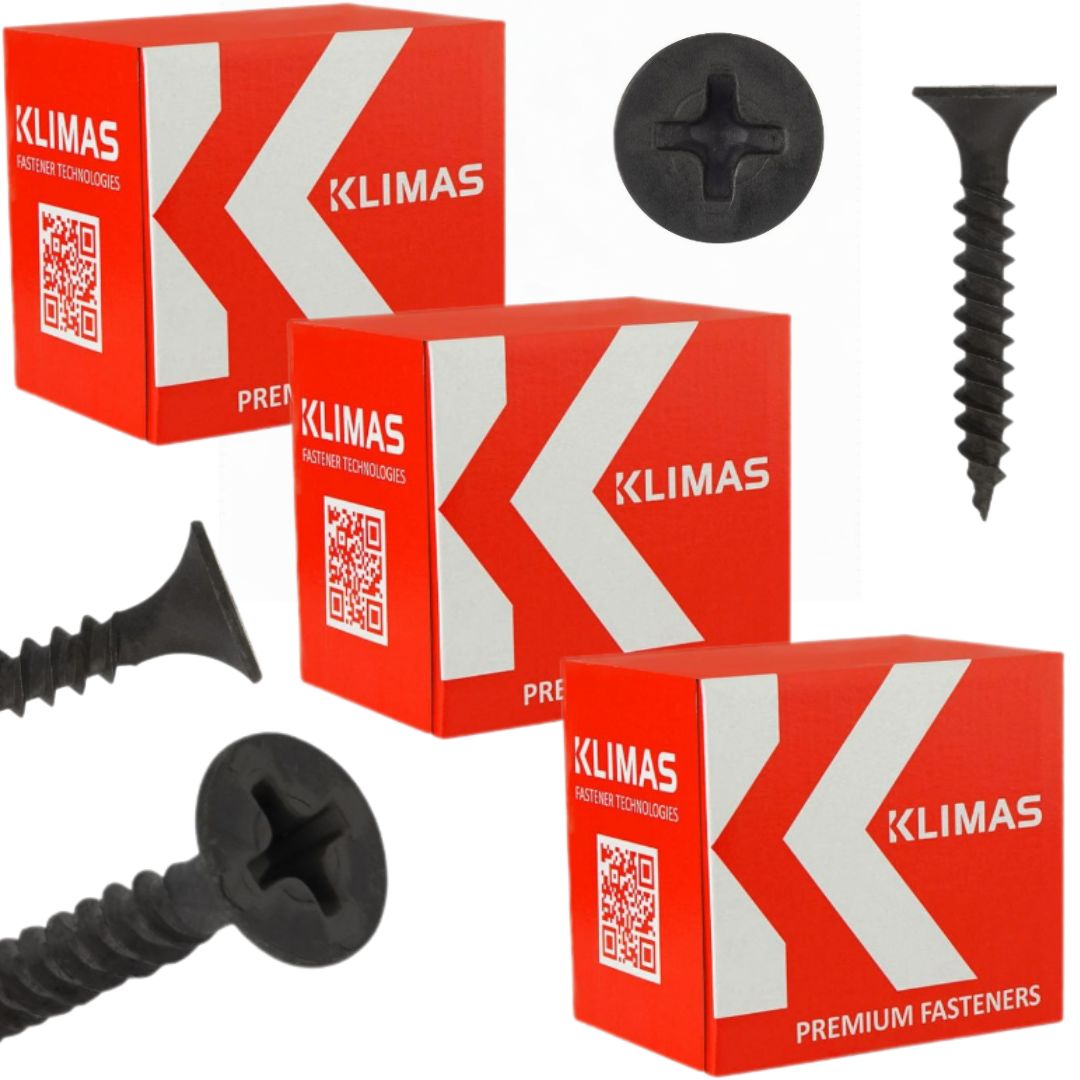 Zestaw 3x Wkręty fosfatowane do metalu płyt karton gips Ksgm 3,5x35 1000szt