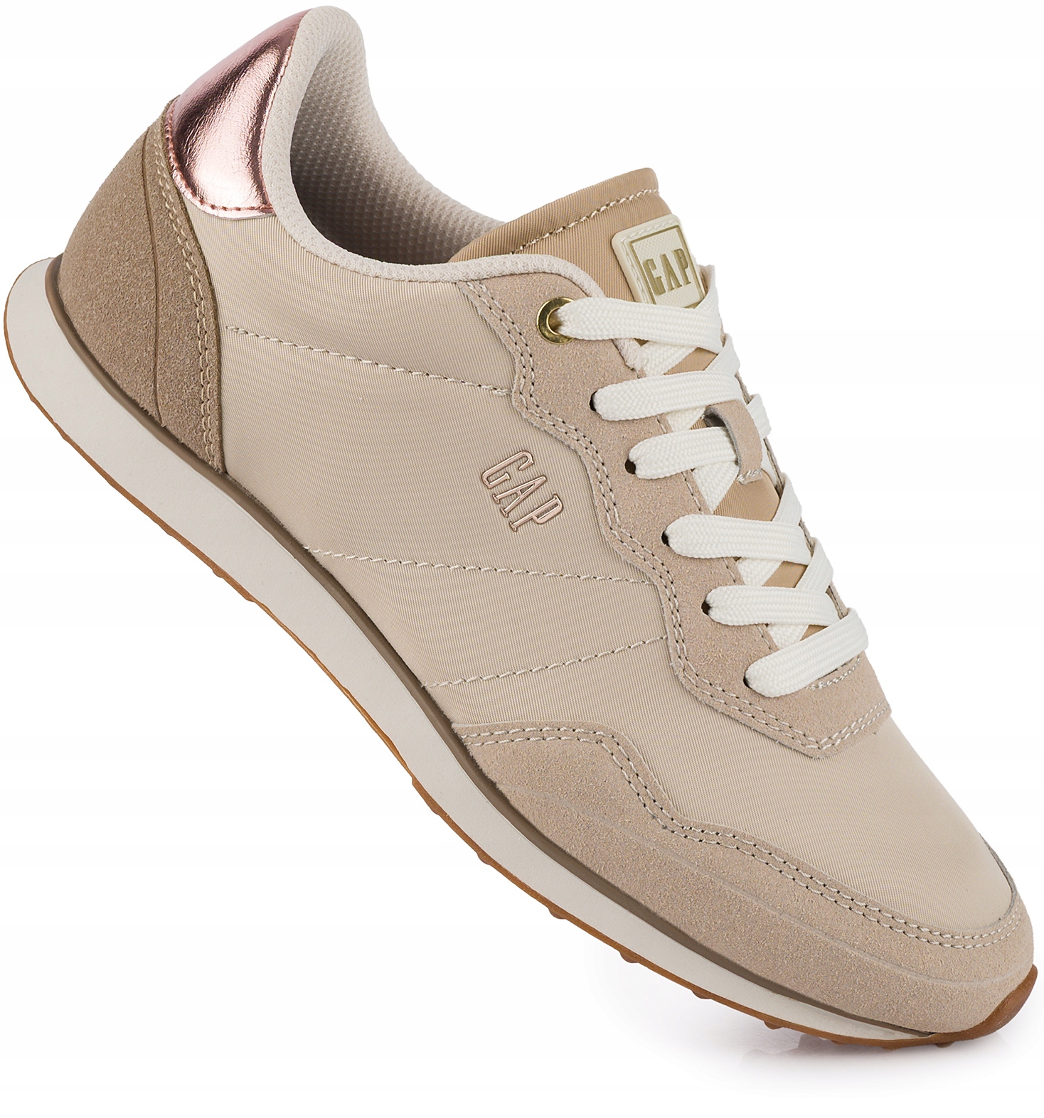 Gap Damskie Buty Sneakersy Sportowe Beżowe Zamsz r. 38