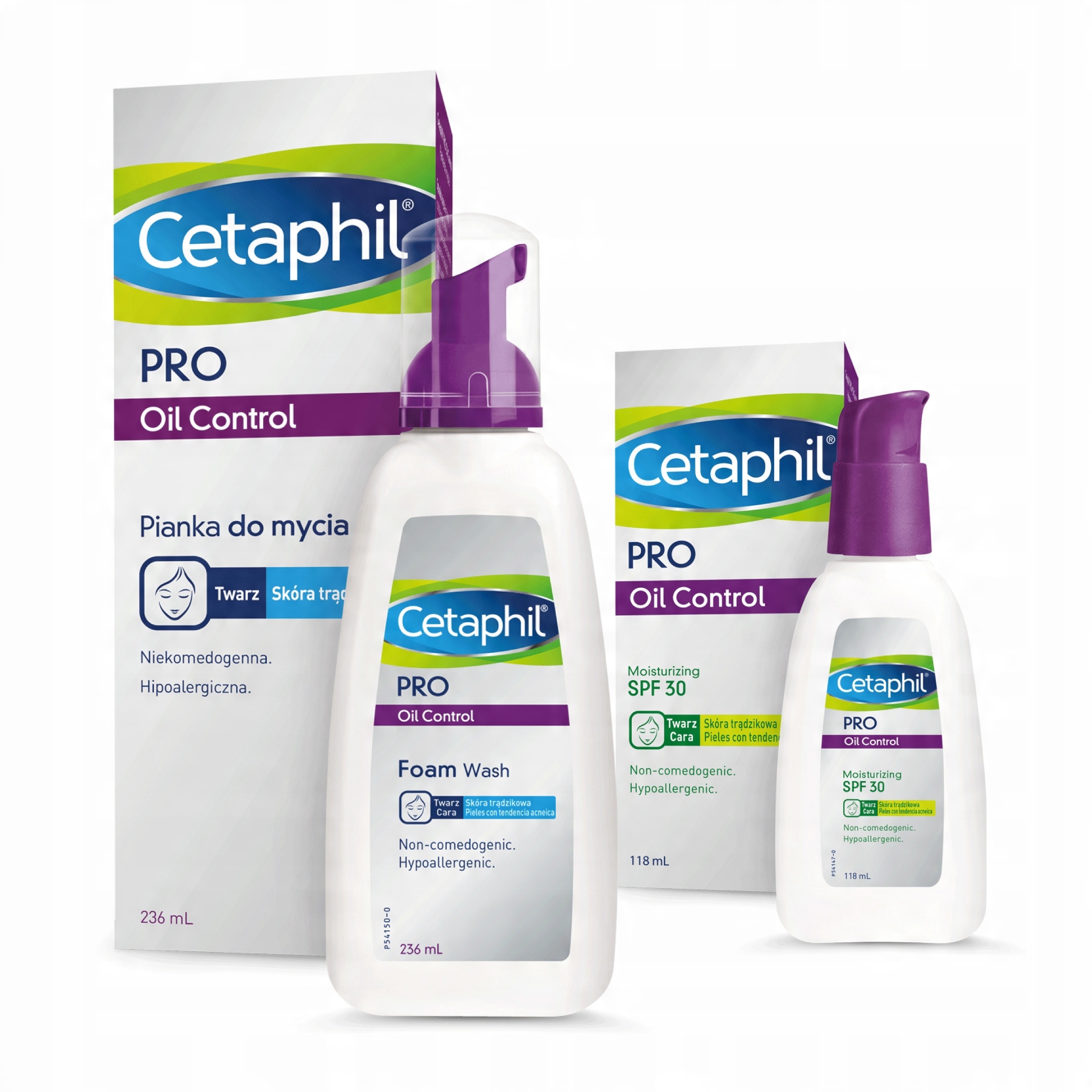 

Zestaw Cetaphil Pro Oil Control Pianka i krem