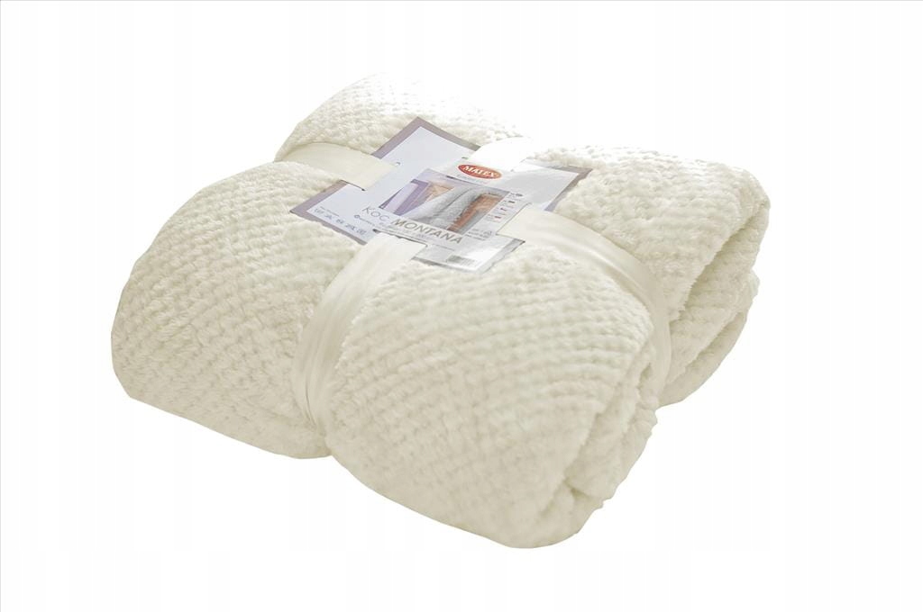 Jednobarevná deka Montana 150x200 Krémová