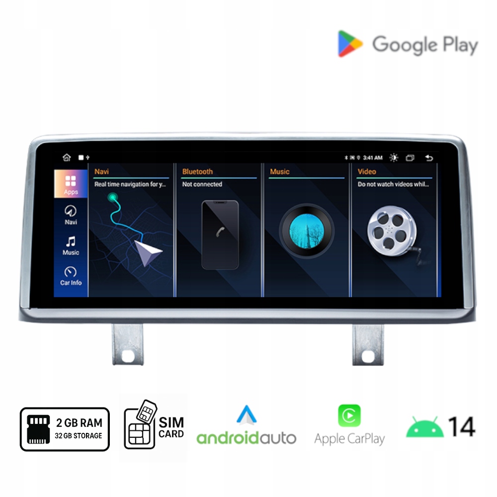 Rádio Android Bmw F30 F31 F34 F32 F33 F36 Nbt Android Auto Carplay