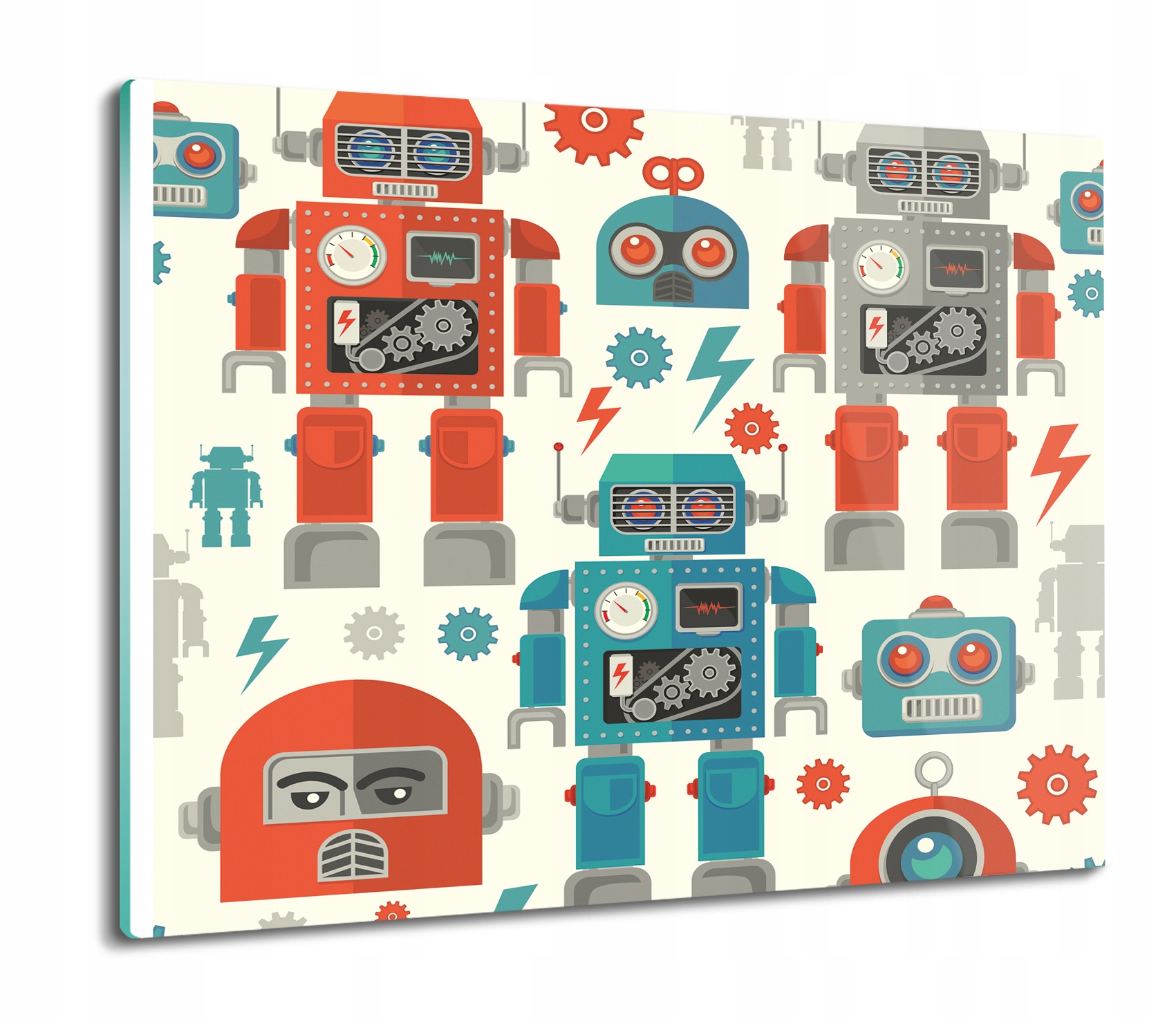 

Roboty zabawki 60x52 deska na prezent ze szkła