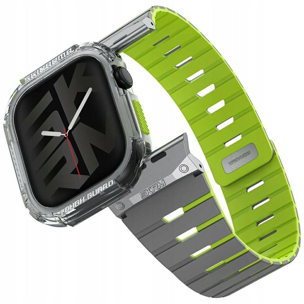Pasek+etui Skinarma Gemini do Apple Watch 46mm niteglow